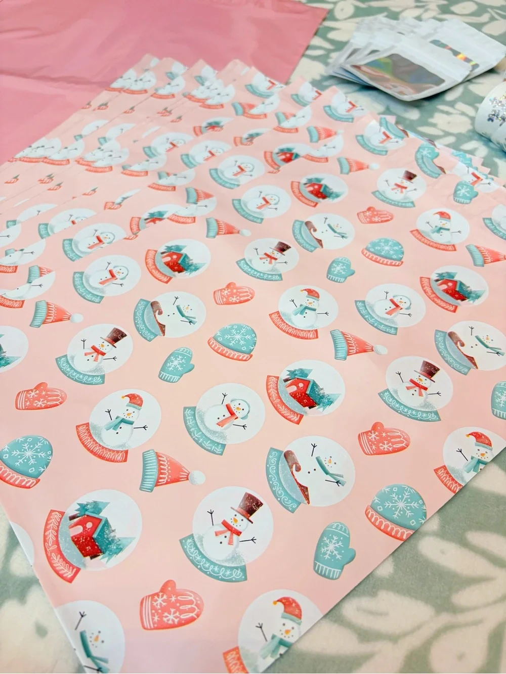 95 Piece Snowman Shipping Supply Bundle ☃️💕